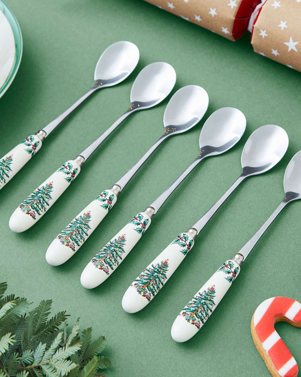 Christmas Tree S/6 Teaspoons, Set of 4